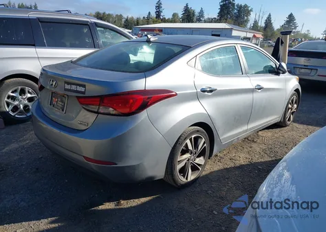 2015 Hyundai Elantra Limited from USA, damaged, VIN 5NPDH4AE4FH551264